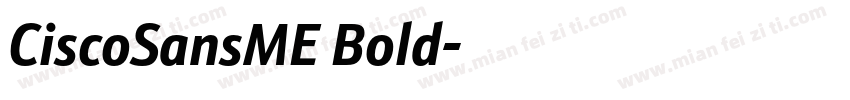 CiscoSansME Bold字体转换